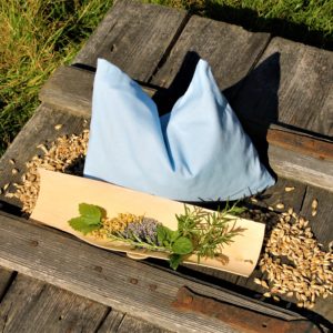 Chakrenkissen 5 Kräuter HELLBLAU