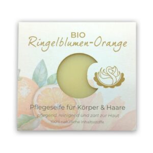 SOMO NatURhof Garten Bio Ringelblumen Orange Körper und Haarpflege Seife
